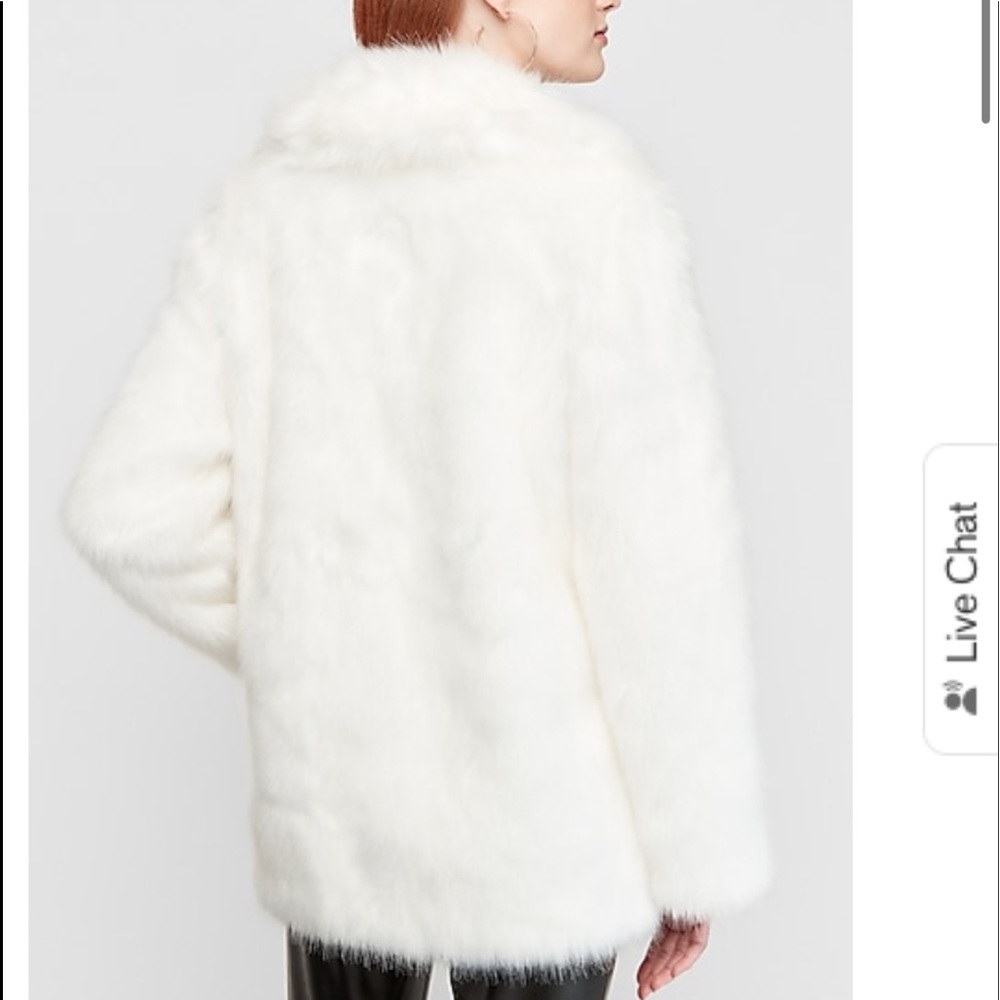 White Faux Fur Coat